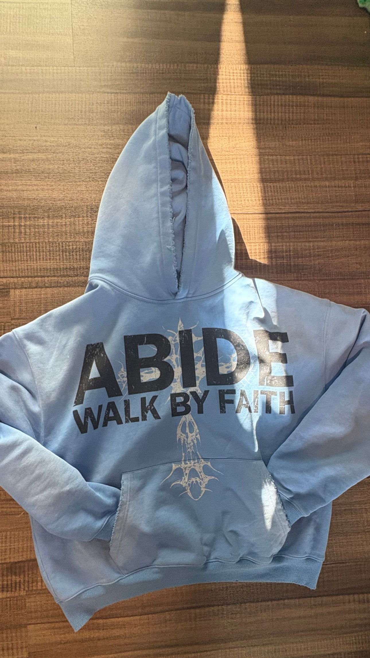 Abide “Walk By Faith” Acid Wash Hoodie
