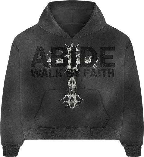 Abide “Walk By Faith” Acid Wash Hoodie