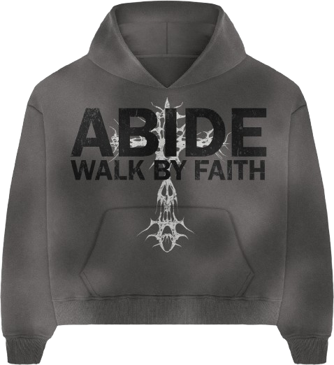 Abide “Walk By Faith” Acid Wash Hoodie
